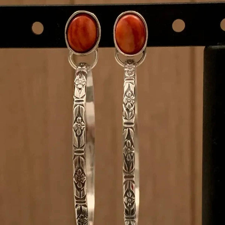 Vintage Onyx Boho Chic Ohrringe
