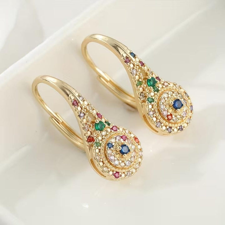 Multicolor Glitzer-Eleganz Ohrringe