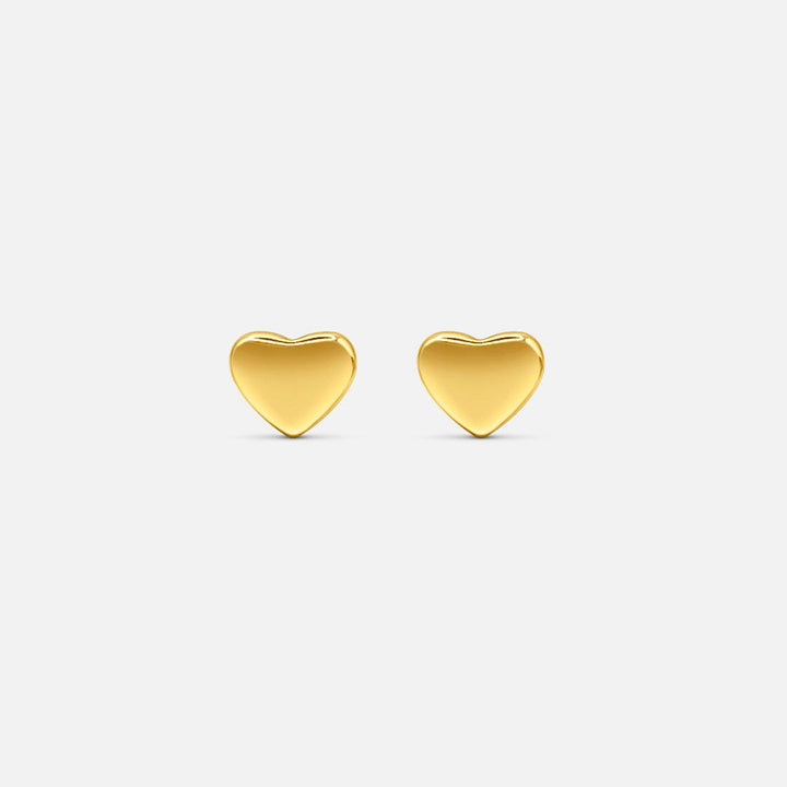 Stilvolle Mini-Herz-Ohrringe aus Gold