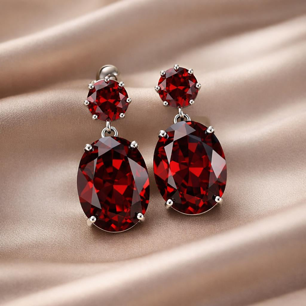 Majestic Zirkonia Ohrringe aus Weissgold
