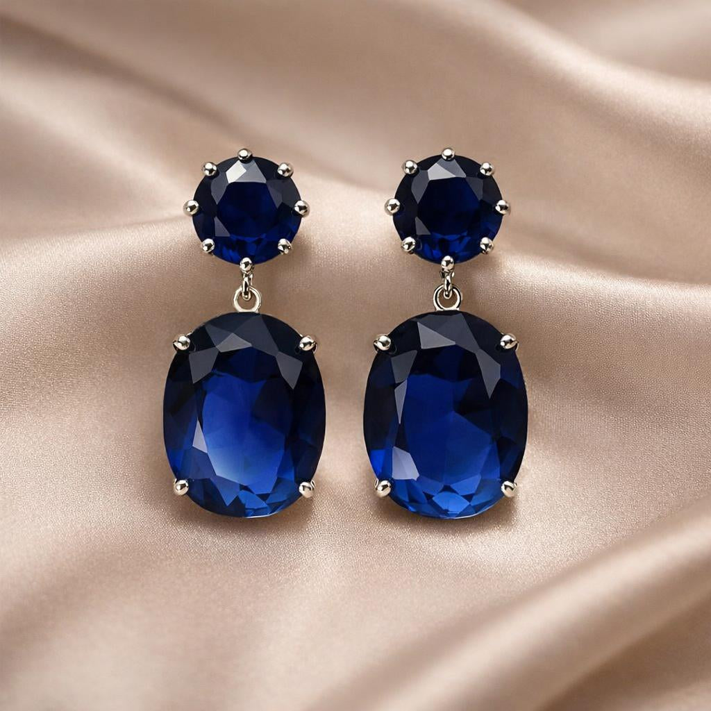Majestic Zirkonia Ohrringe aus Weissgold
