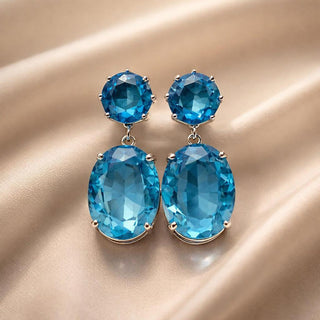 Majestic Zirkonia Ohrringe aus Weissgold