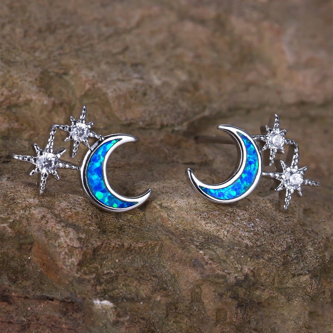 Mond- und Sterne-Ohrringe