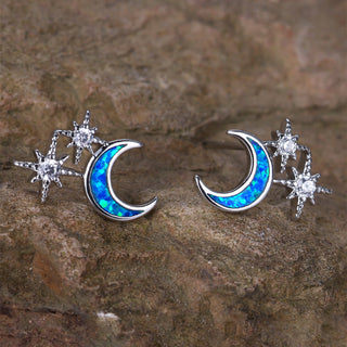 Mond- und Sterne-Ohrringe