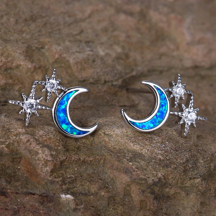 Mond- und Sterne-Ohrringe