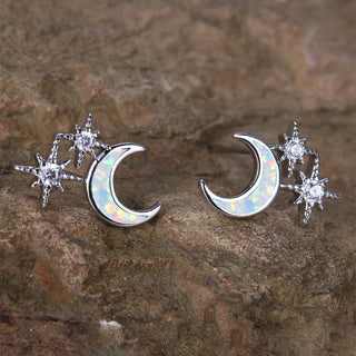 Mond- und Sterne-Ohrringe