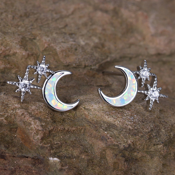 Mond- und Sterne-Ohrringe