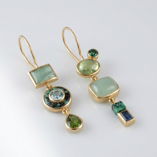 Verde Trio Kristall-Ohrringe