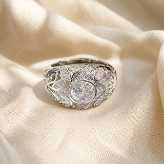 Ring Kristallglanz Silber
