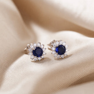 Saphir Celestial Bloom Ohrringe