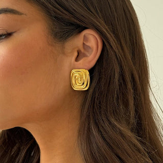 Aurelia Spiral Gold-Ohrringe