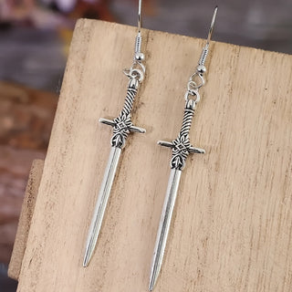 Boho-Stil hängende Kreuz-Ohrringe