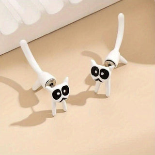 Katze Metallische Ohrstecker