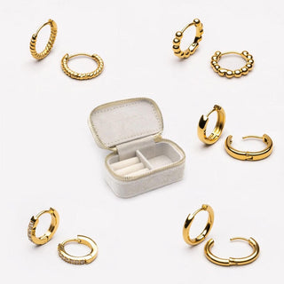 Alltags-Hoops Ohrring-Set