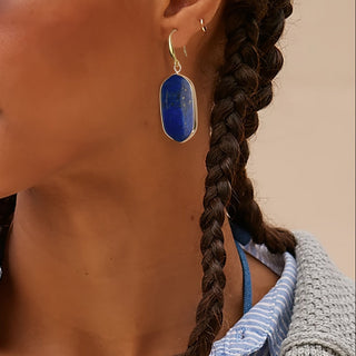 Vintage vielseitige Lapislazuli-Ohrringe