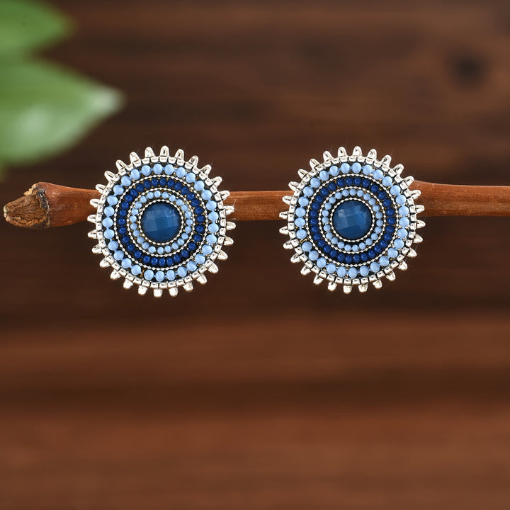 Bohemian Retro Donut Ohrringe rund