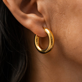 Goldene Muse Creolen