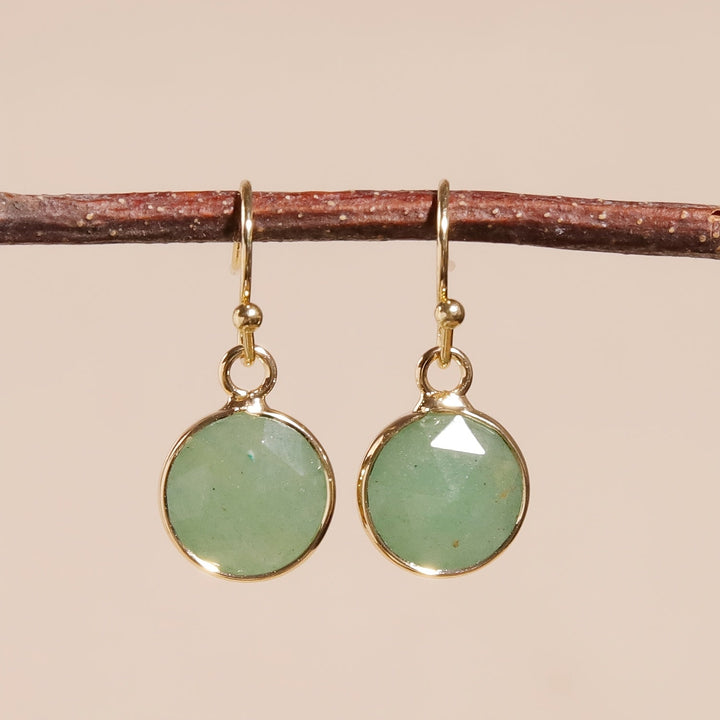 Bohemian Gold Runde Flache Ohrringe