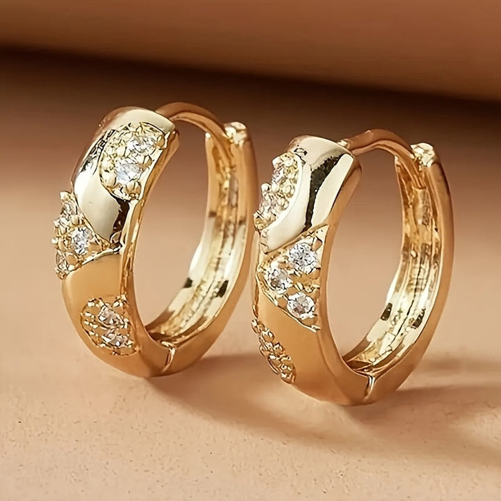 Modische Boho Goldohrringe