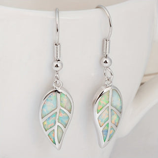 Minimalistische Boho-Blatt-Einlegeohrringe