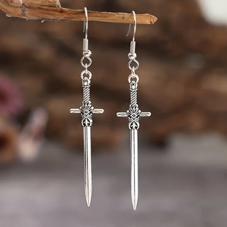 Boho-Stil hängende Kreuz-Ohrringe