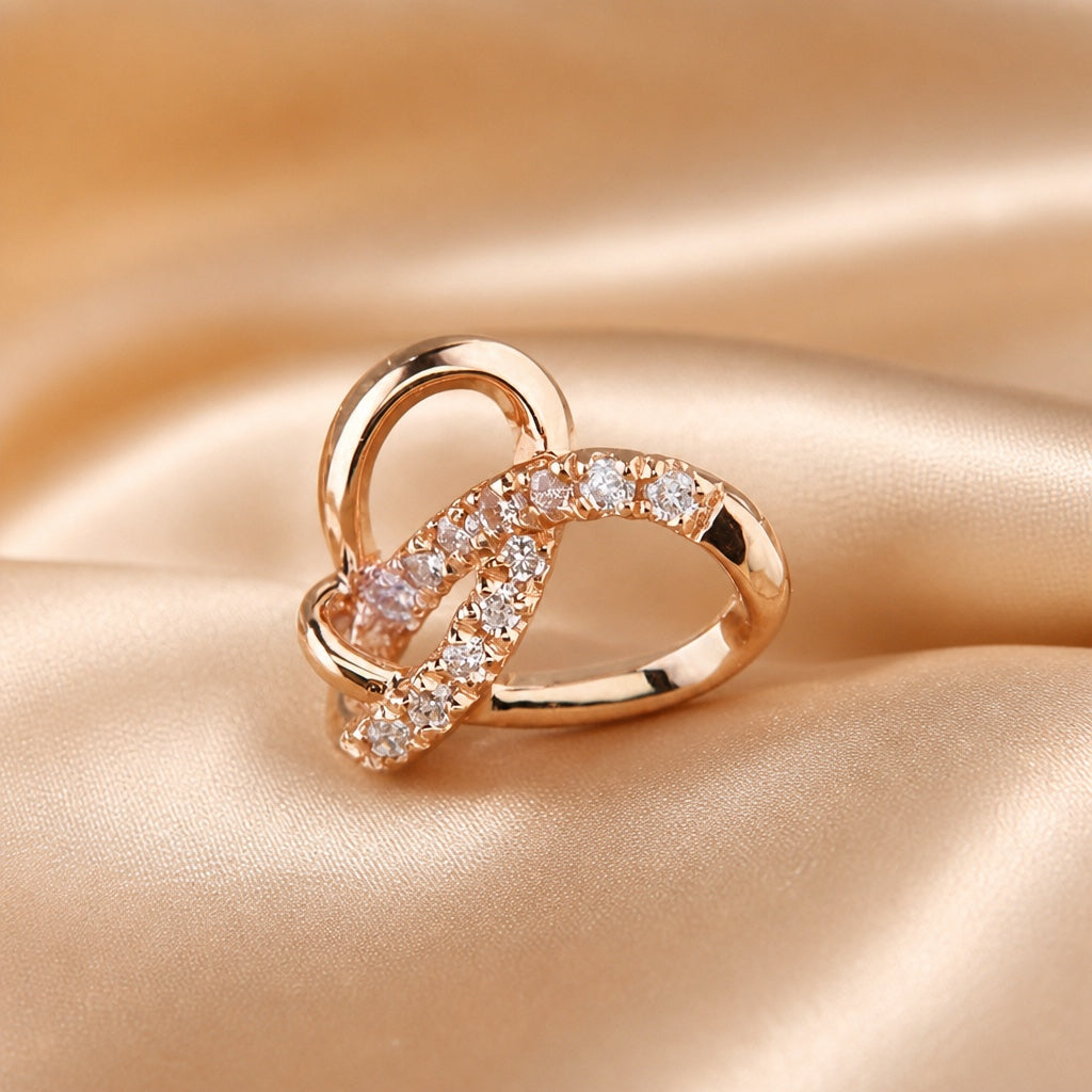 Weissgold Zirkonia Geometrische Ohrstecker