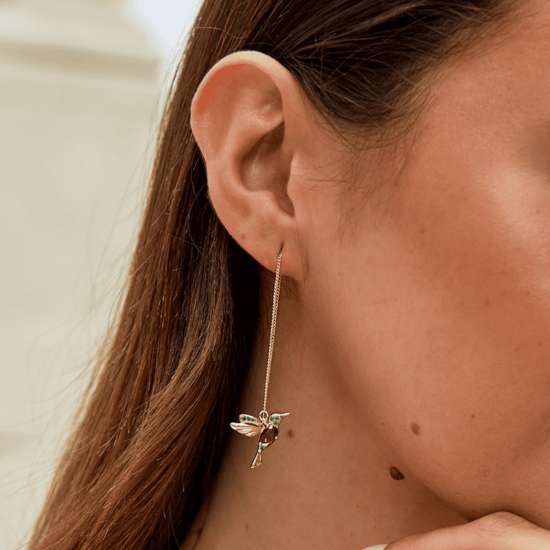 Kolorful Chic Ohrringe mit Kolibri-Motiv