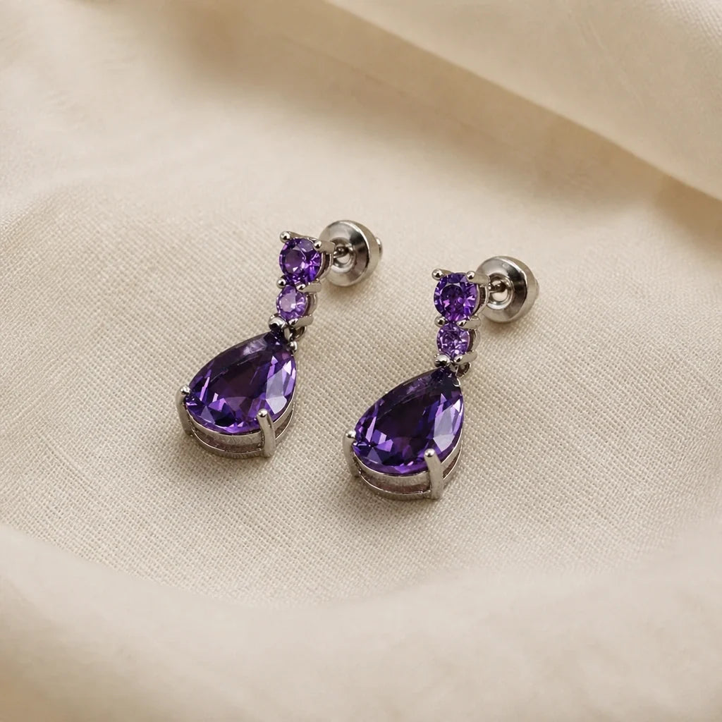 Faszinierende Amethyst-Ohrringe