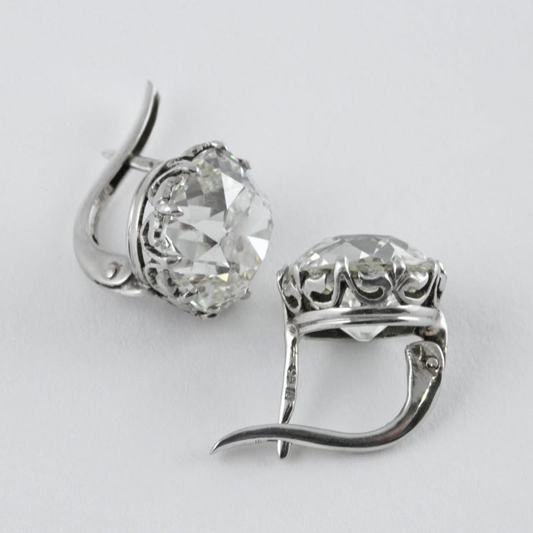 Luxe Vintage Silberohrringe mit Zirkonia