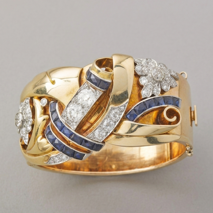 Ring Blauer Zirkonia Gold