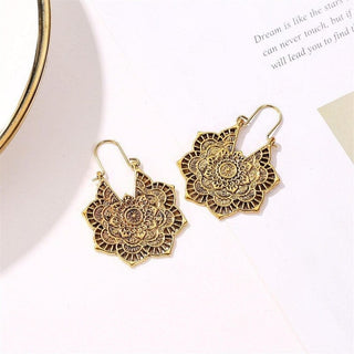 Lotus Mandala Ohrringe