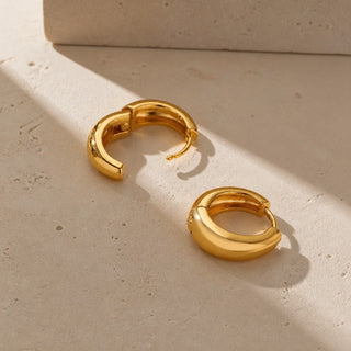 Vellora Gold-Creolen Ohrringe