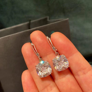 Weissgold Zirkonia Tropfen-Ohrringe