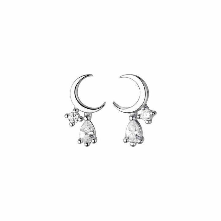Crescent Moon Tropfen-Ohrringe