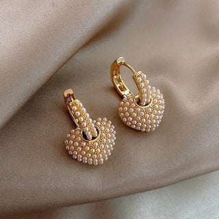Perle der Liebe Gold-Ohrringe