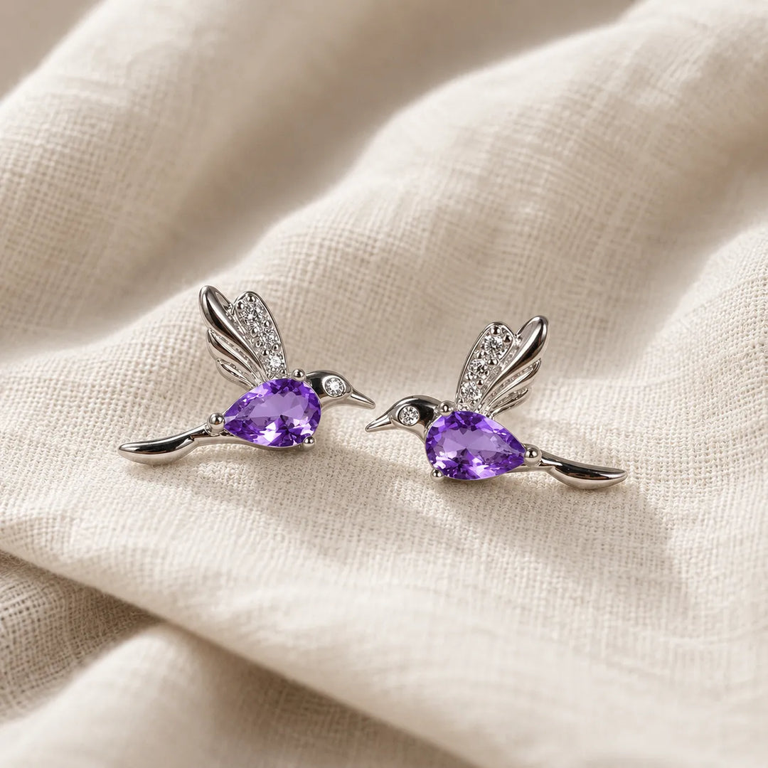 Kolibri Silber Ohrstecker
