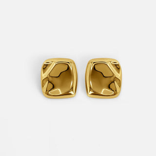 Geschmolzene Gold-Statement-Ohrringe
