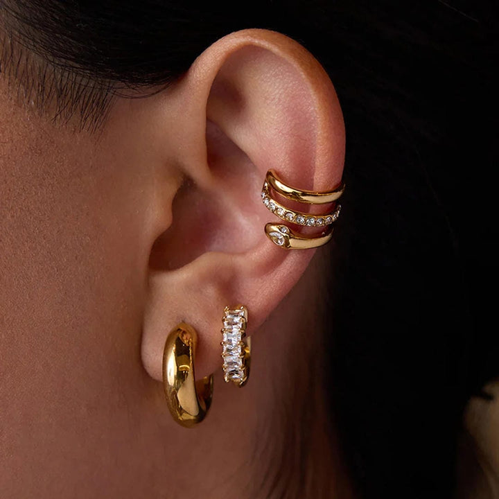 Orielle Staple Gold Ohrringe Set