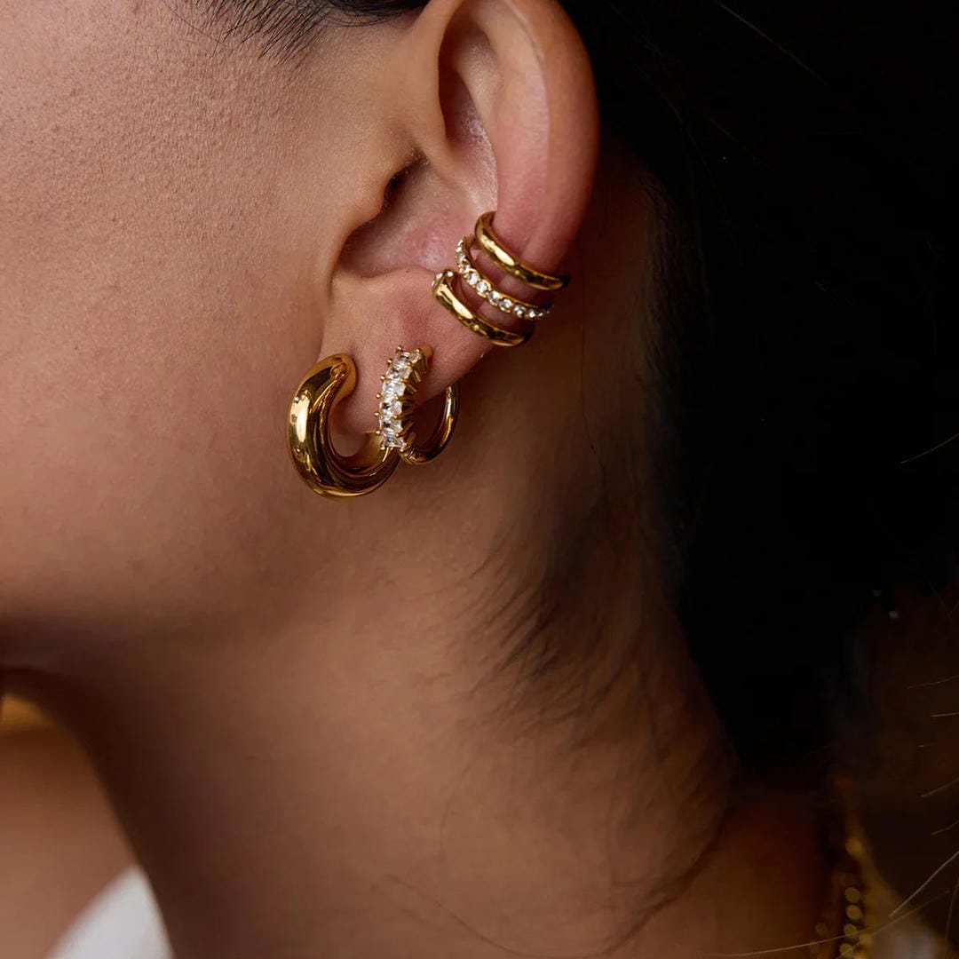 Orielle Staple Gold Ohrringe Set