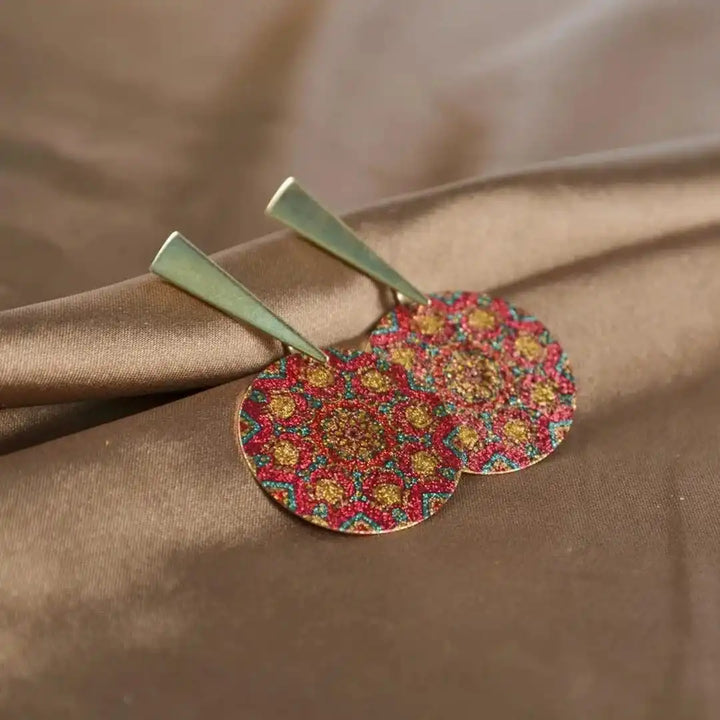 Bohemian Painting Strass-Ohrringe