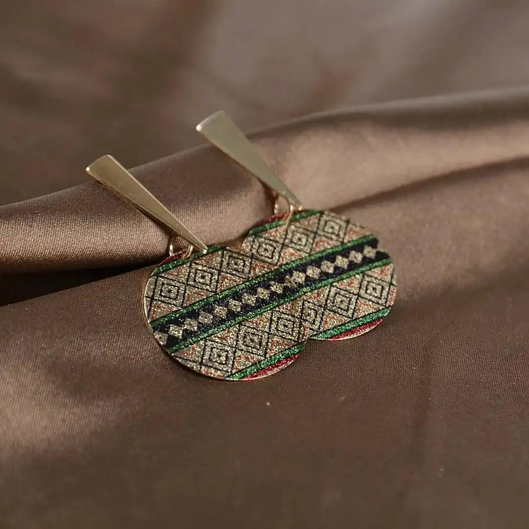 Bohemian Painting Strass-Ohrringe