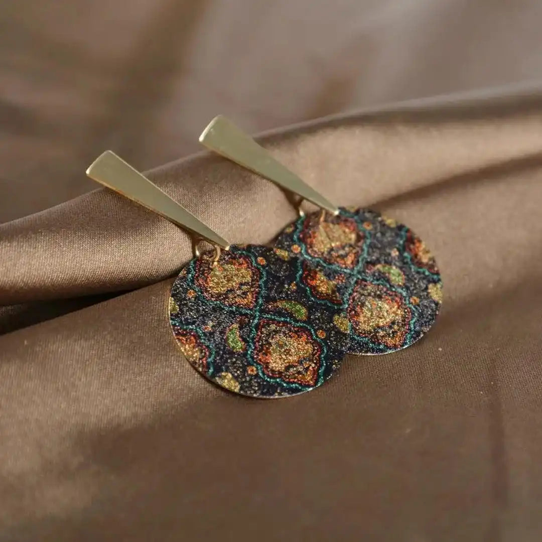 Bohemian Painting Strass-Ohrringe