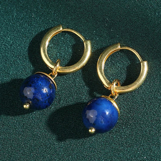 Moderne Kugelperlen-Ohrringe aus Gold