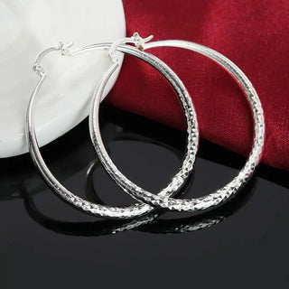 Sterlingsilber Creolen Kreis
