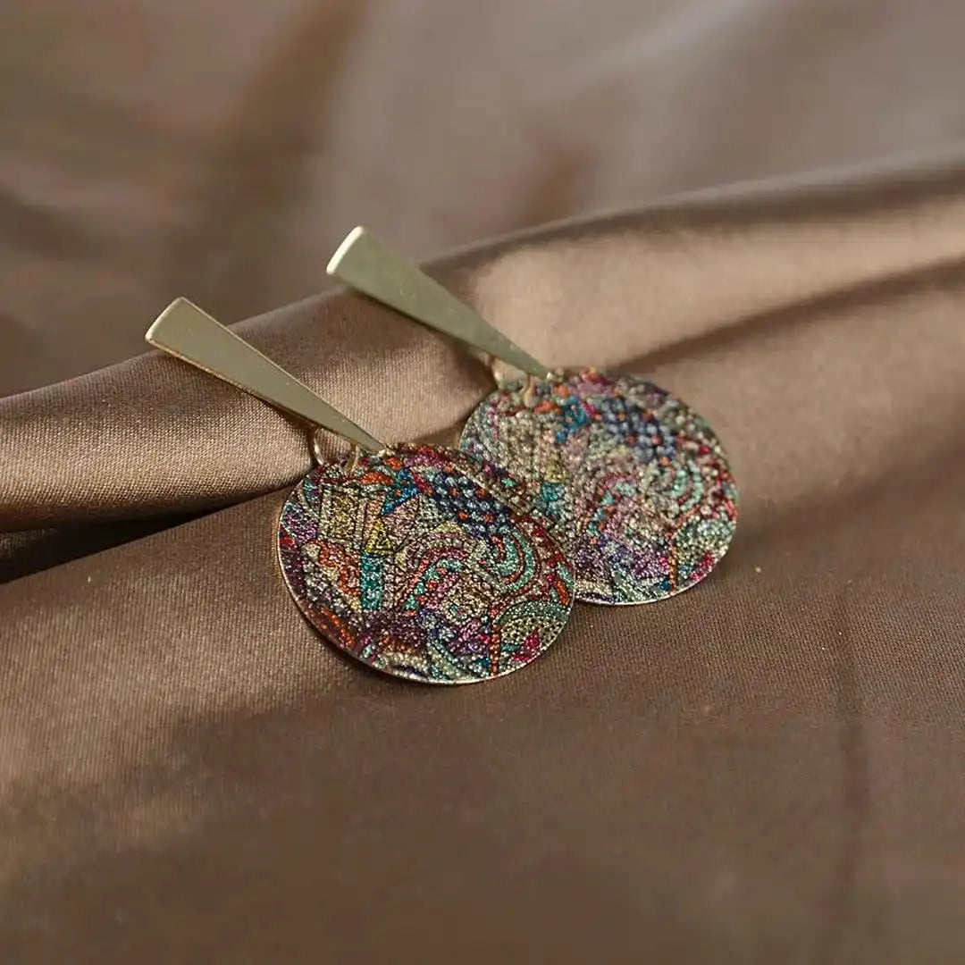 Bohemian Painting Strass-Ohrringe