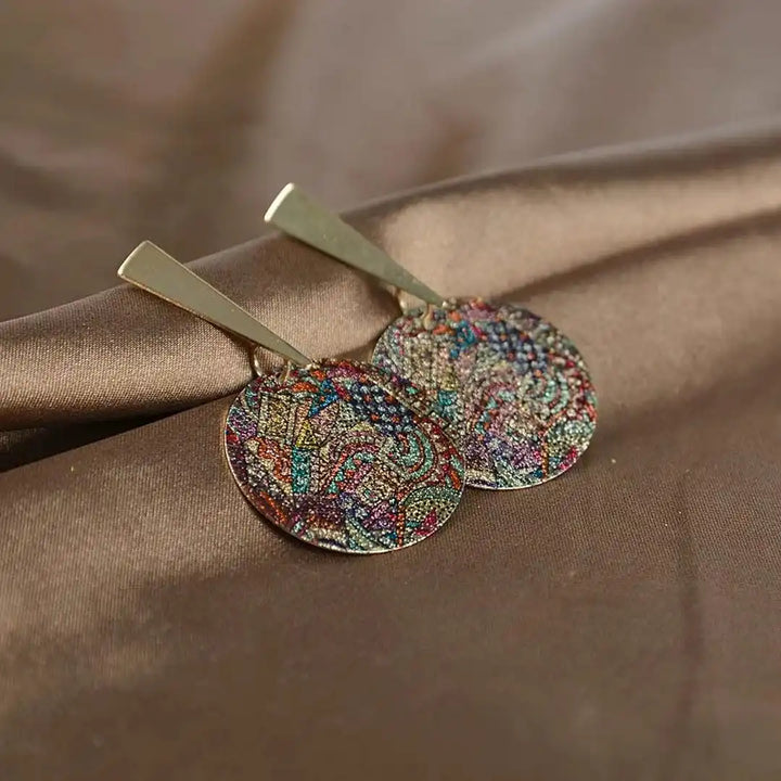 Bohemian Painting Strass-Ohrringe