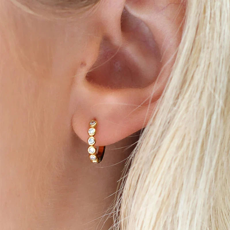 Luxe Fashion Creolen mit Zirkonia