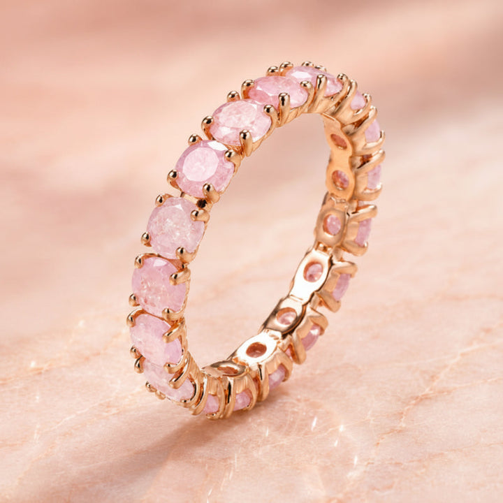Zirkonia-Eternity-Ring, rund