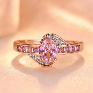 Rosa Zirkonia-Ring