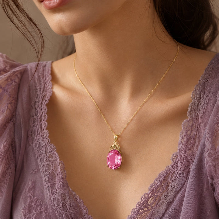 Exquisite Kristall-Charms Halskette